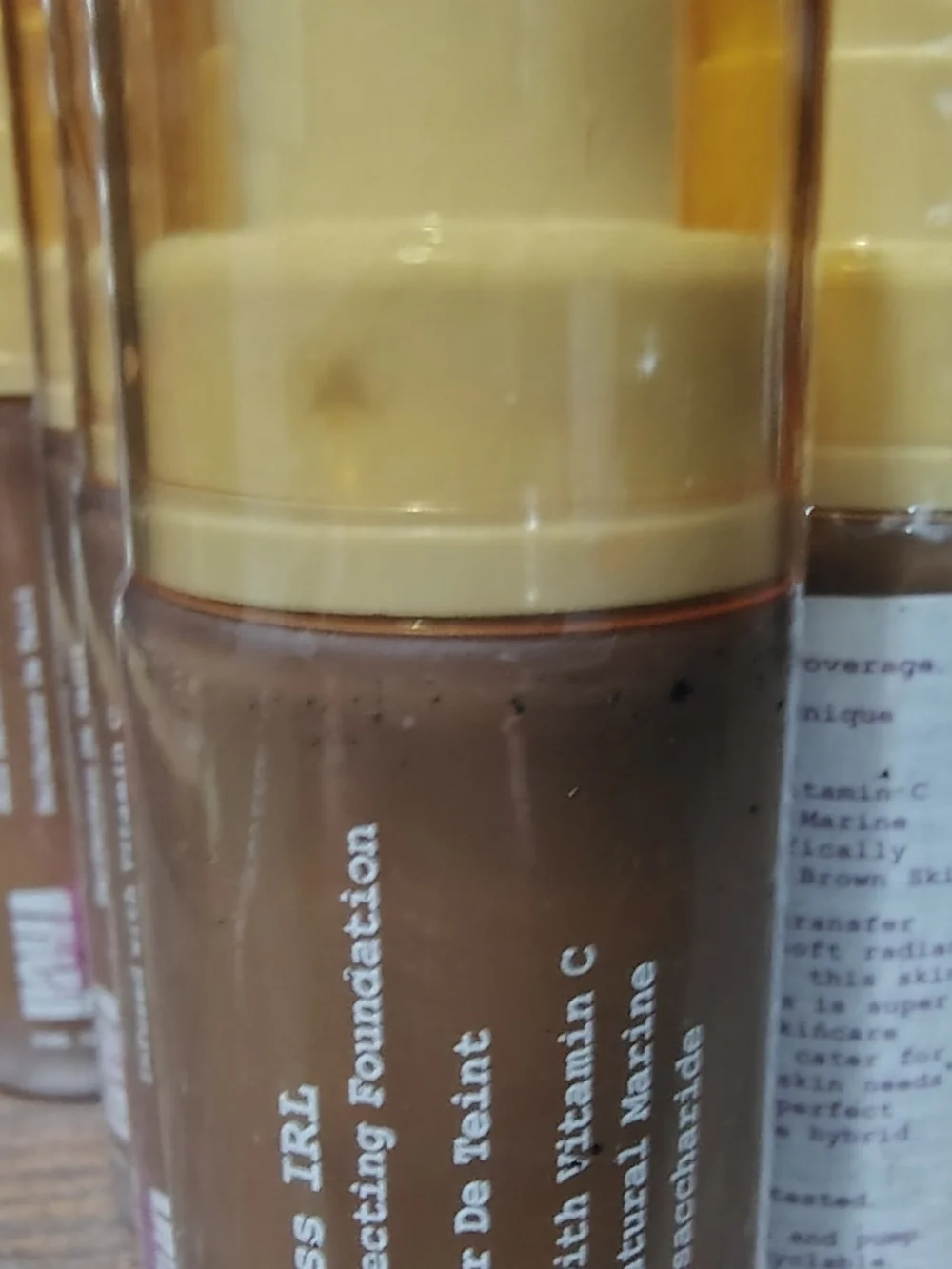 UOMA by Sharon C Flawless IRL Skin Perfecting Foundation Brown Sugar T5 1oz NEW